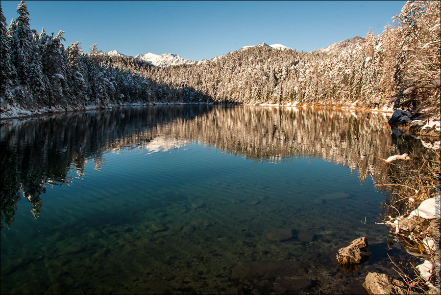 Залив на Eibsee Залив на Eibsee