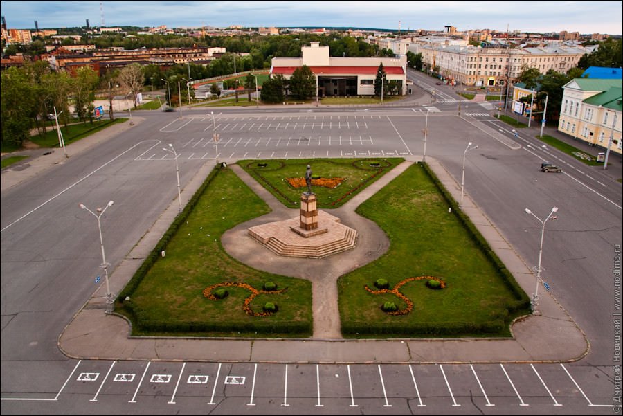 Петрозаводск с крыши Музыкального театра