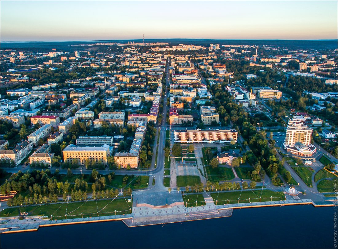 Петрозаводск с высоты птичьего полета