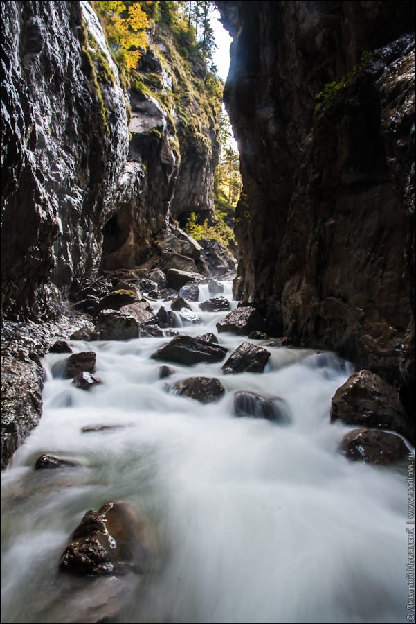 Фото ущелья Партнахкламм